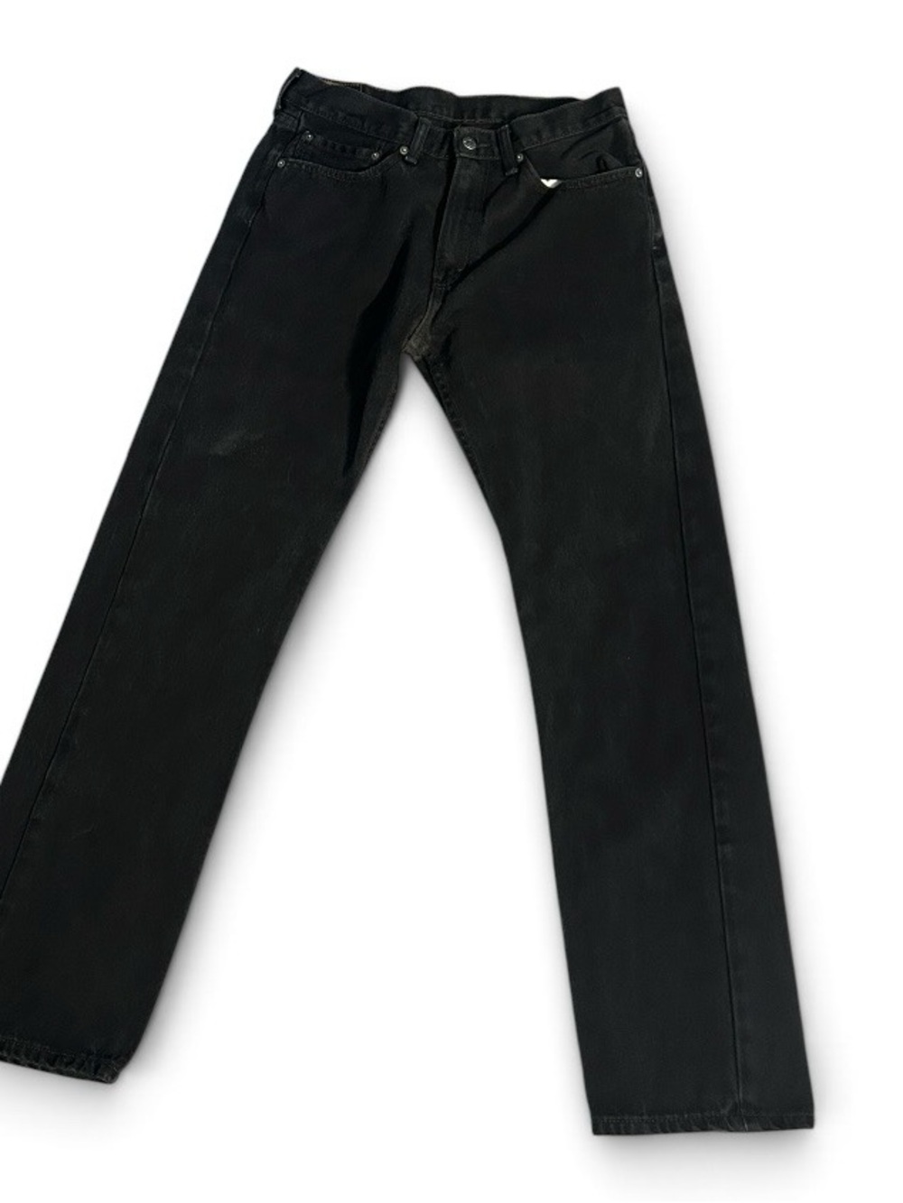 Men’s Levis 505 Regular Fit Straight Leg Black Denim Jeans. Size 34/34 - Picture 4 of 15